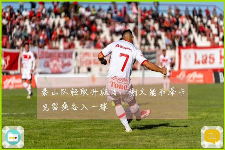 泰山队轻取升班马，谢文能和泽卡克雷桑各入一球
